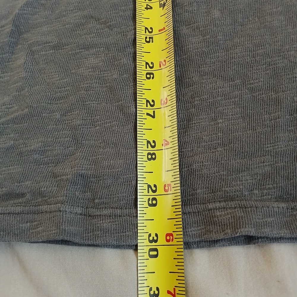 Feature All Things Good T-Shirt Mens Small Grey Slub Cotton Made in USA KH - Picture 4 of 7
